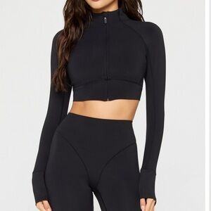 Fabletics Cropped Zip-Up Jacket